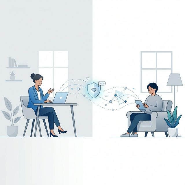 Online Therapie Illustration